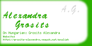 alexandra grosits business card